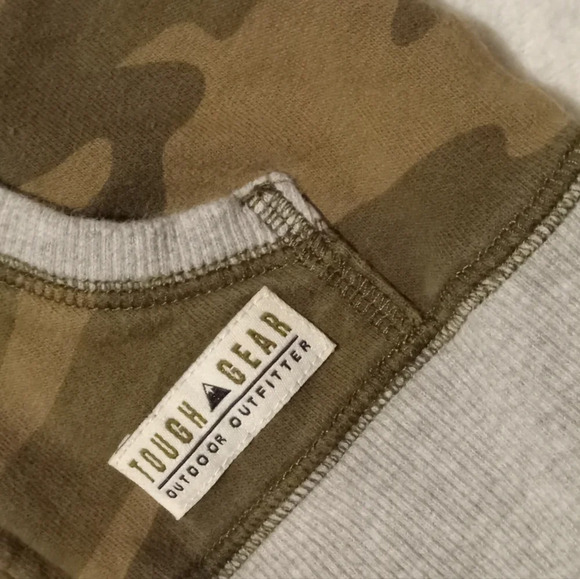 5 for $10 Carter's Green Camo & Gray Zip Up Hoodie - Picture 4 of 4